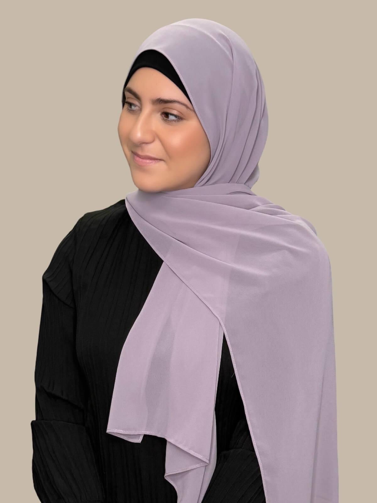 Modish Girl Luxury Chiffon Hijab-Viola