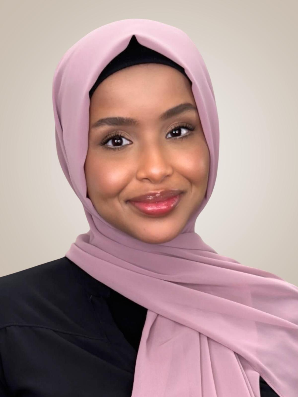 Luxury Chiffon Hijab-Orchid