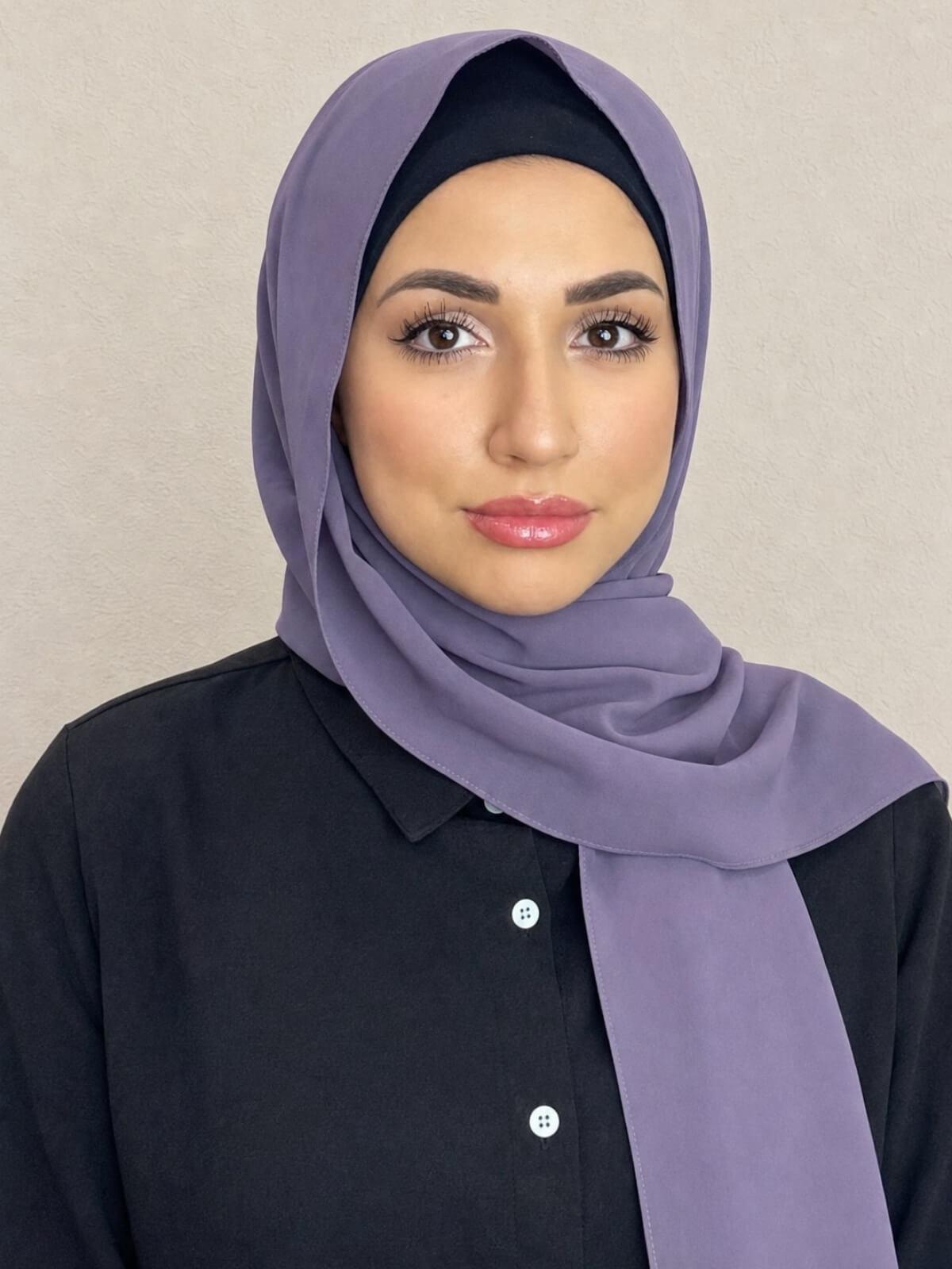 Classic Chiffon Hijab-Old Lavender