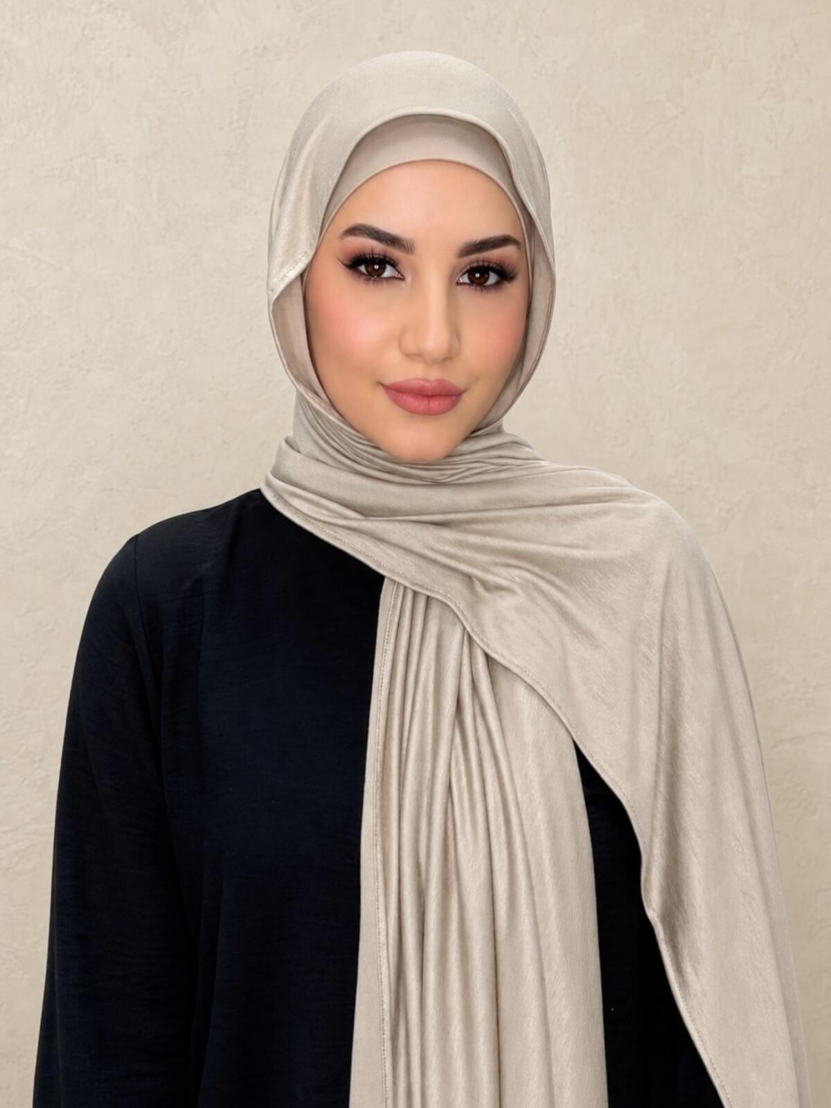 Premium Jersey Hijab-Vanilla