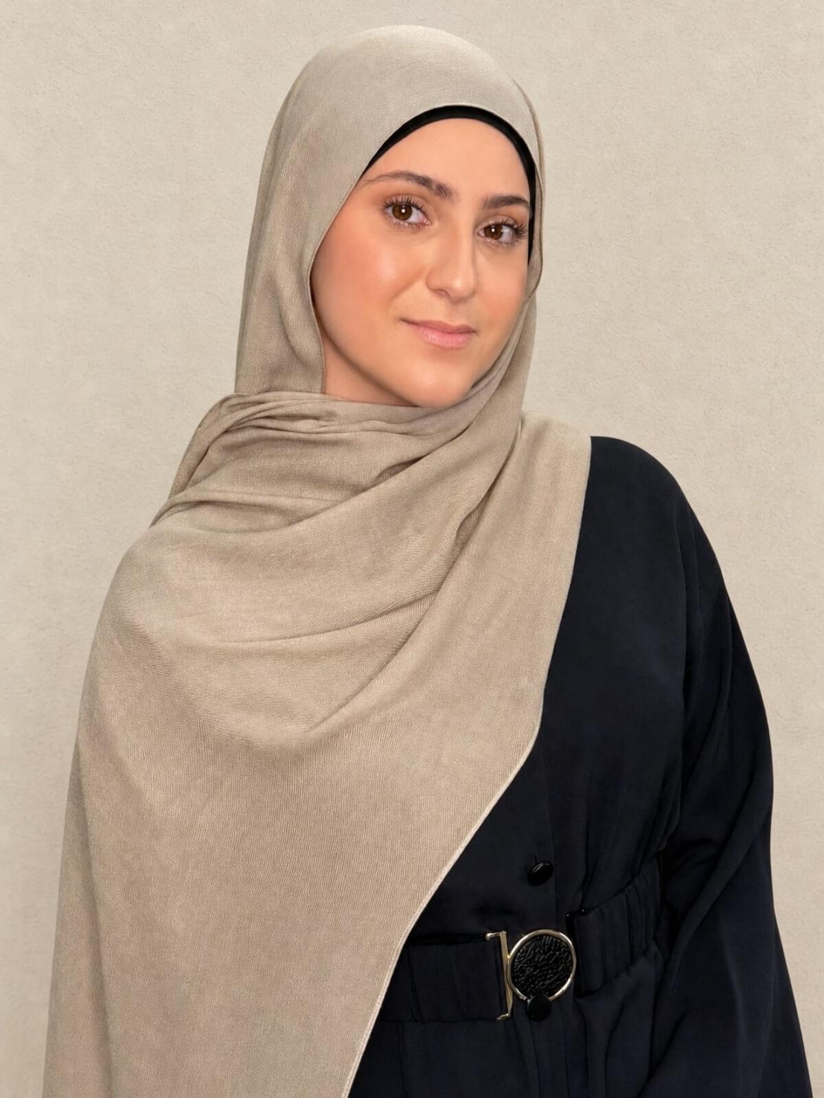Modish Girl Cotton Modal Hijab-Wheat