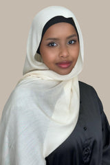 Cotton Modal Hijab-Lace