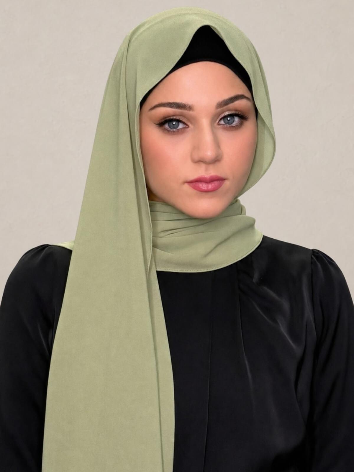 Classic Chiffon Hijab-Sage