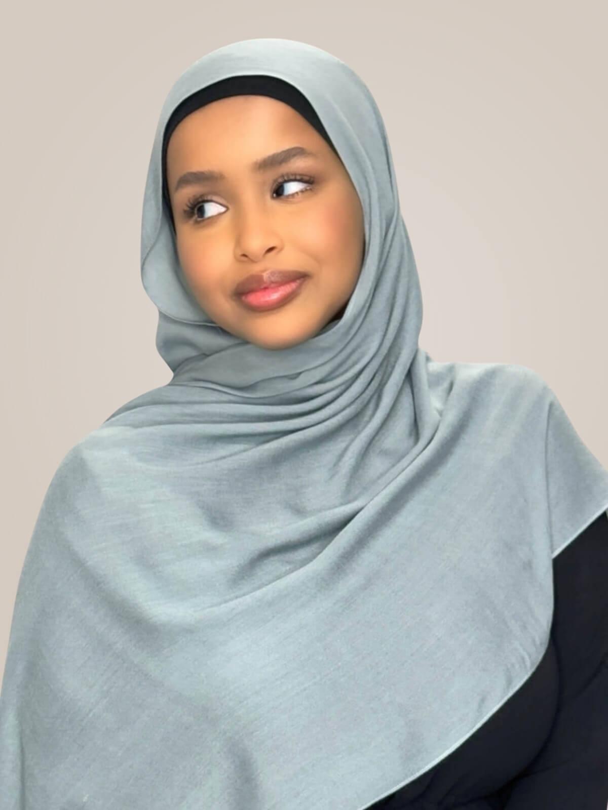 Cotton Modal Hijab-Fossil