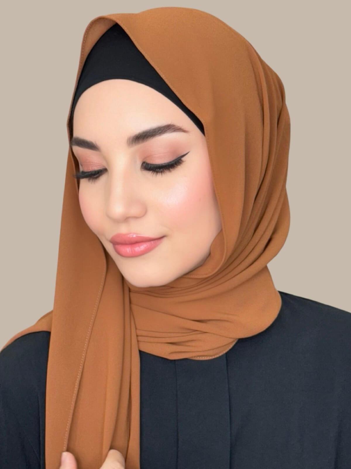 Classic Chiffon Hijab-Sienna