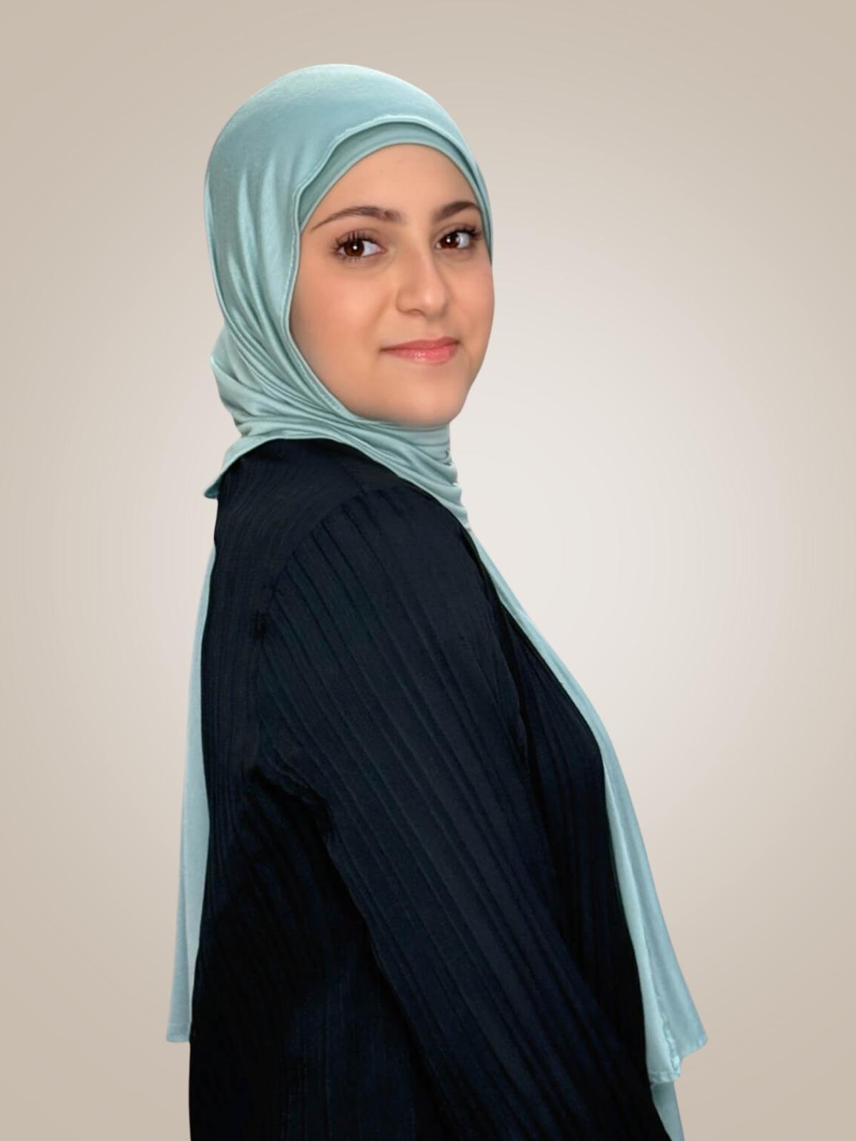 Modish Girl Premium Jersey Hijab-Pale Cyan