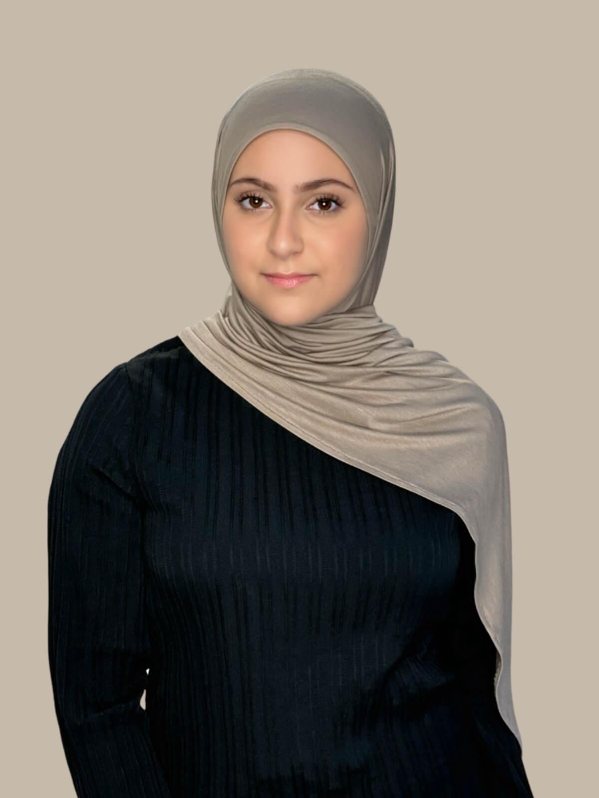 Modish Girl Pre-Sewn Jersey hijab-Desert