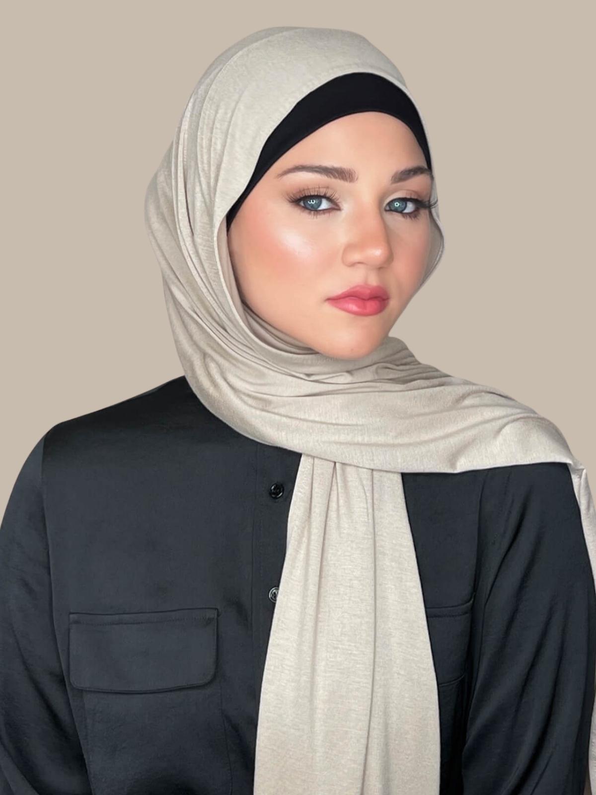Classic Jersey Hijab-Sandstone