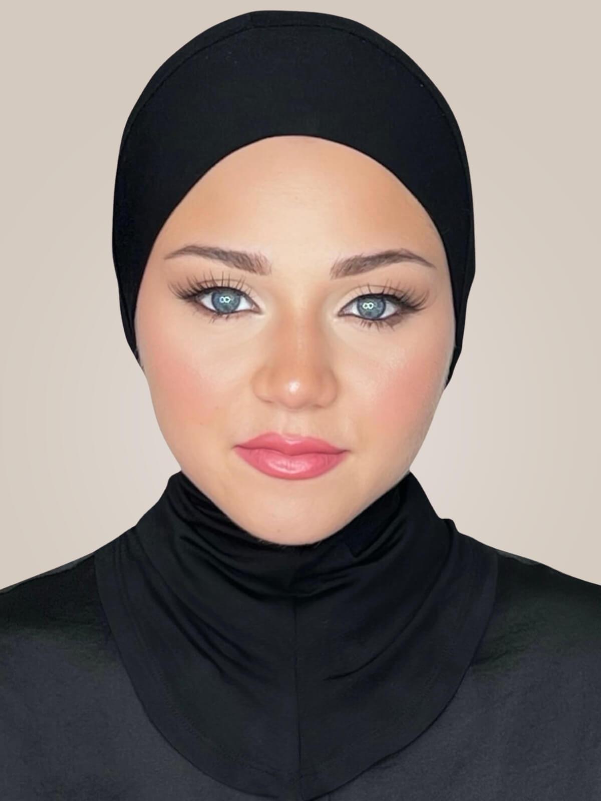 Premium Jersey Full Coverage Underscarf-Black