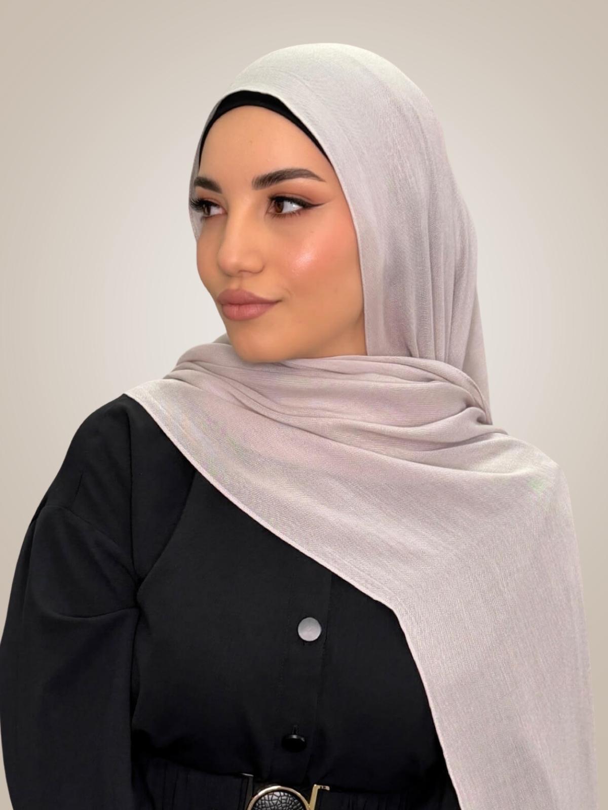 Cotton Modal Hijab-Misty Mink