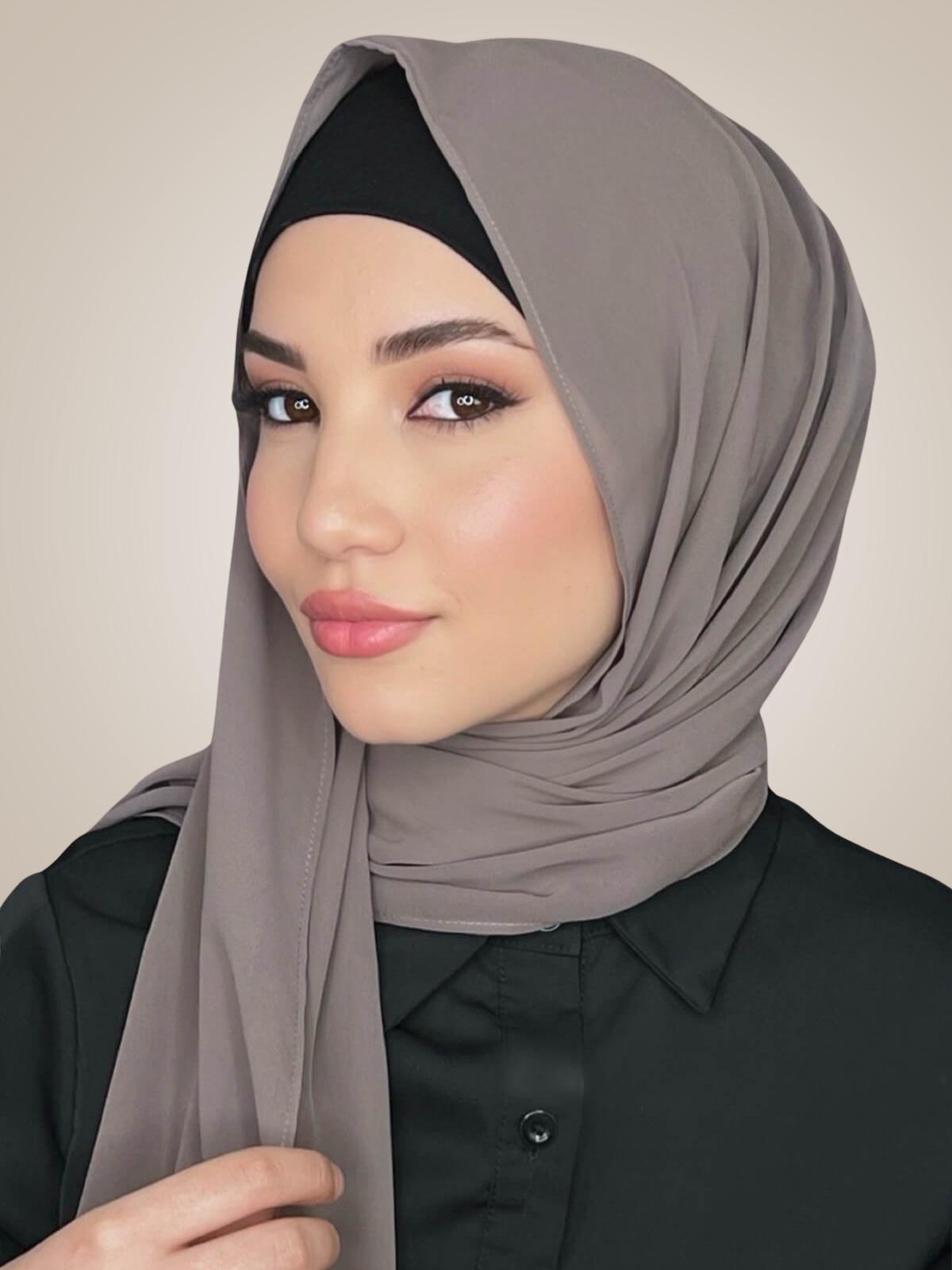Luxury Chiffon Hijab-Sandstone