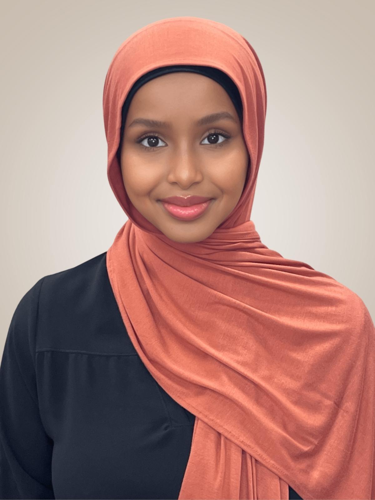 Classic Jersey hijab-Rust