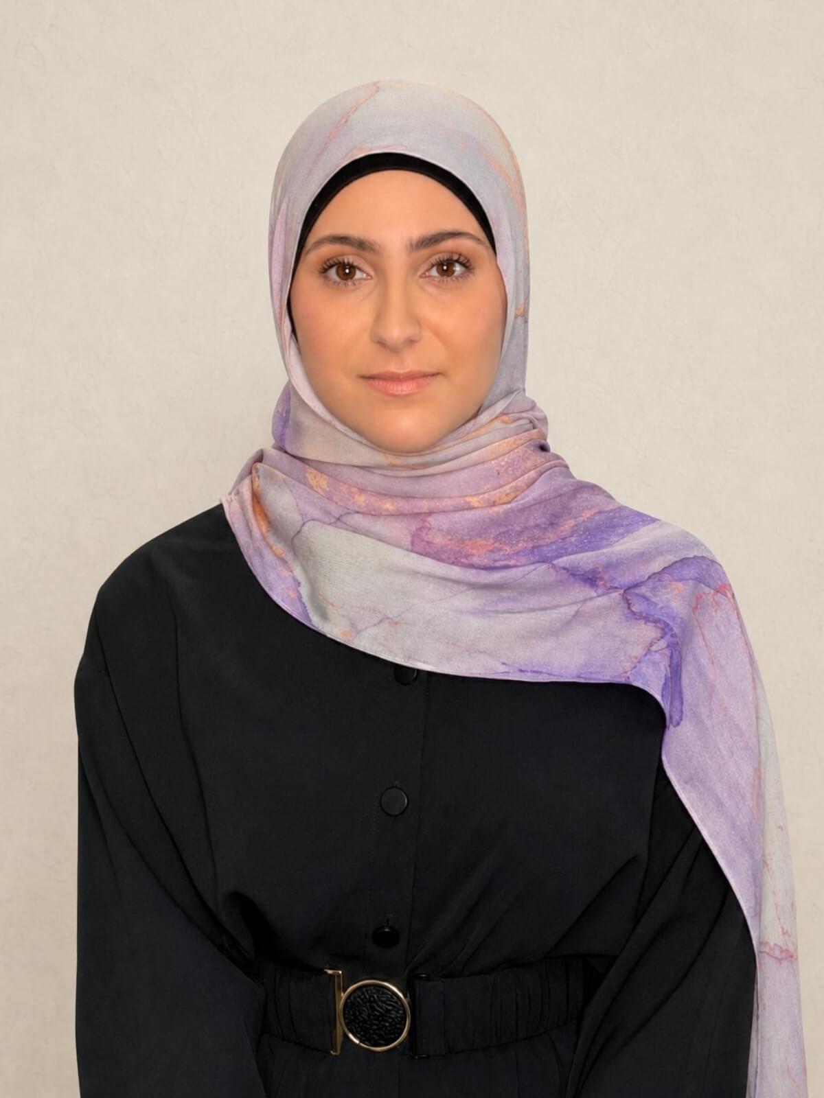 Modish Girl Print Modal Hijab-Lavanta Bay