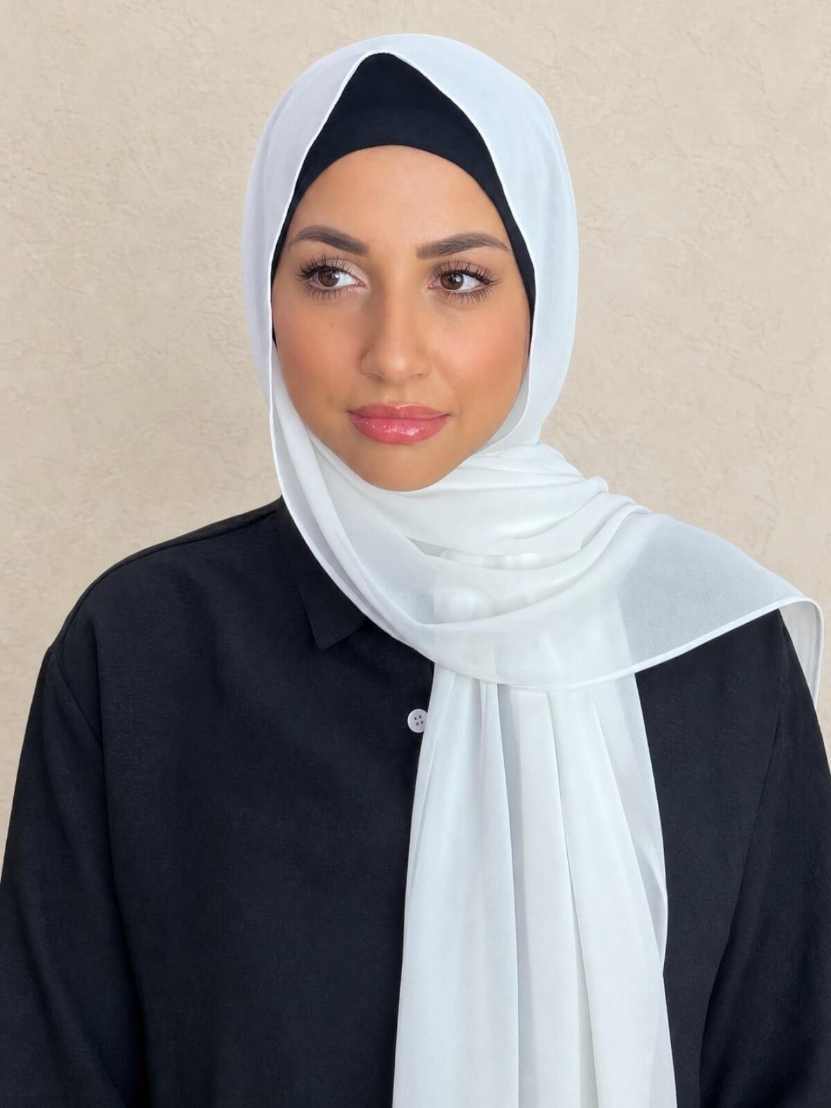 Classic Chiffon Hijab-Off White