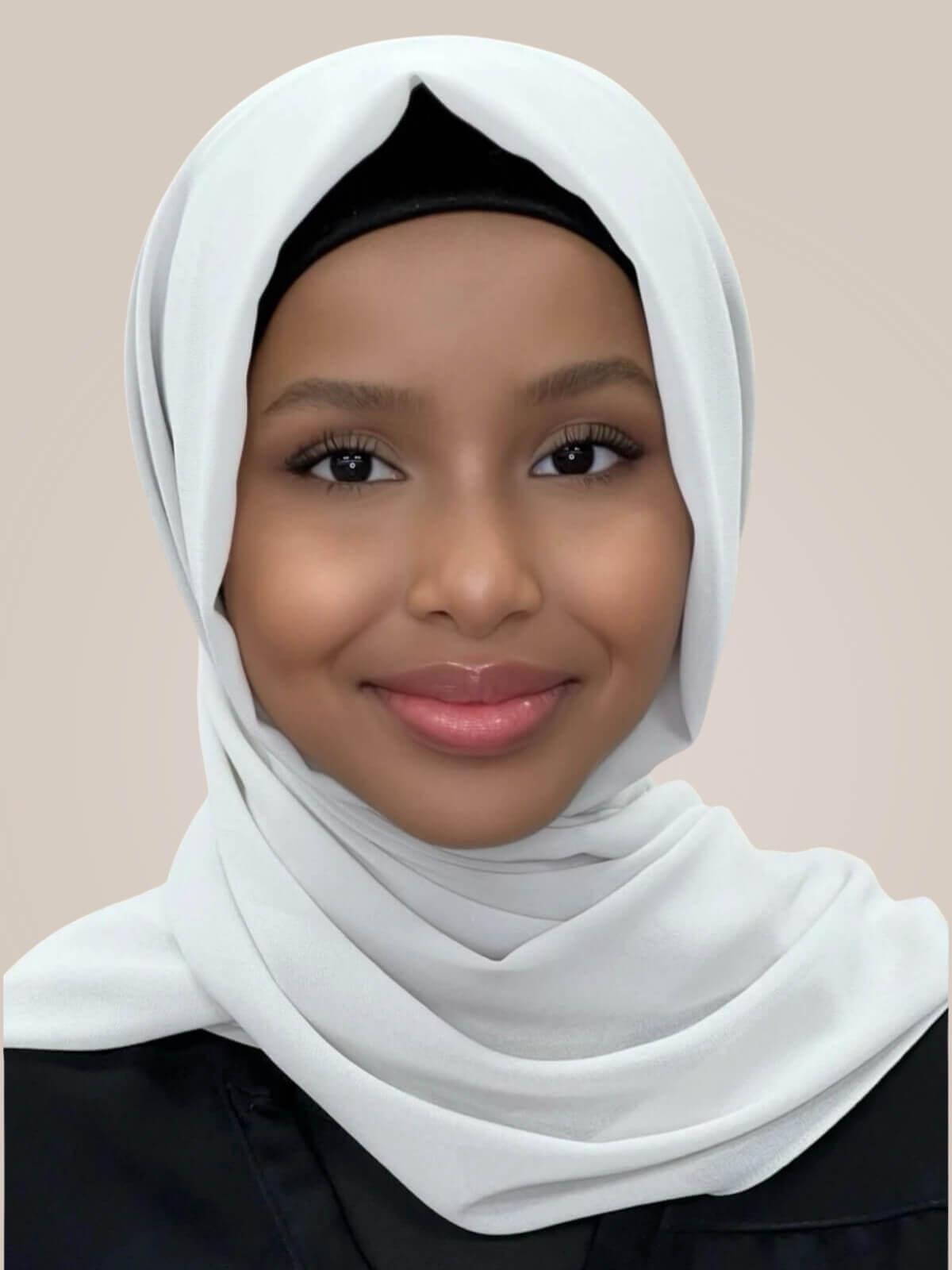 Luxury Chiffon Hijab-Ivory