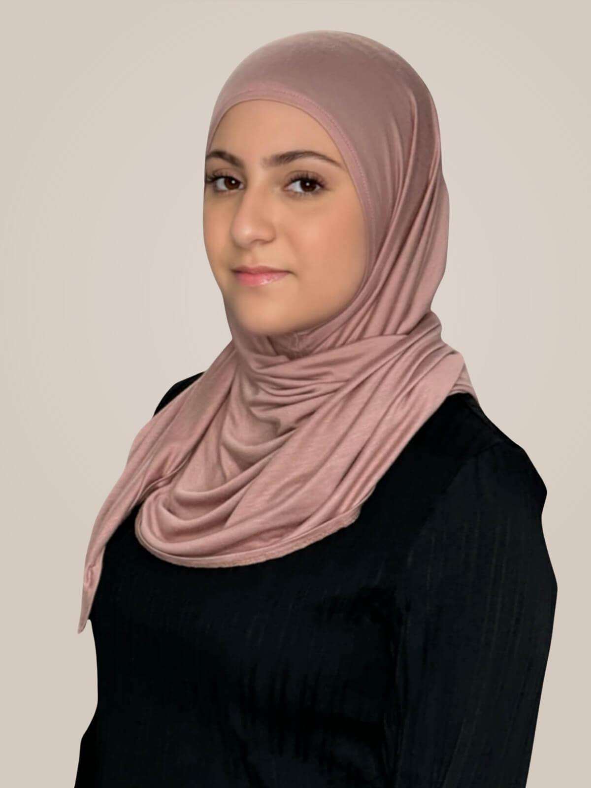 Modish Girl Pre-Sewn Jersey Hijab-Dusty Rose