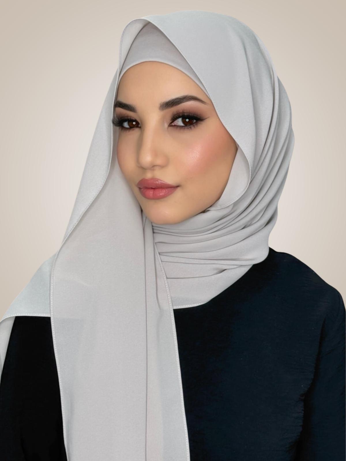 Matching Chiffon Hijab Set-Misty Lilac