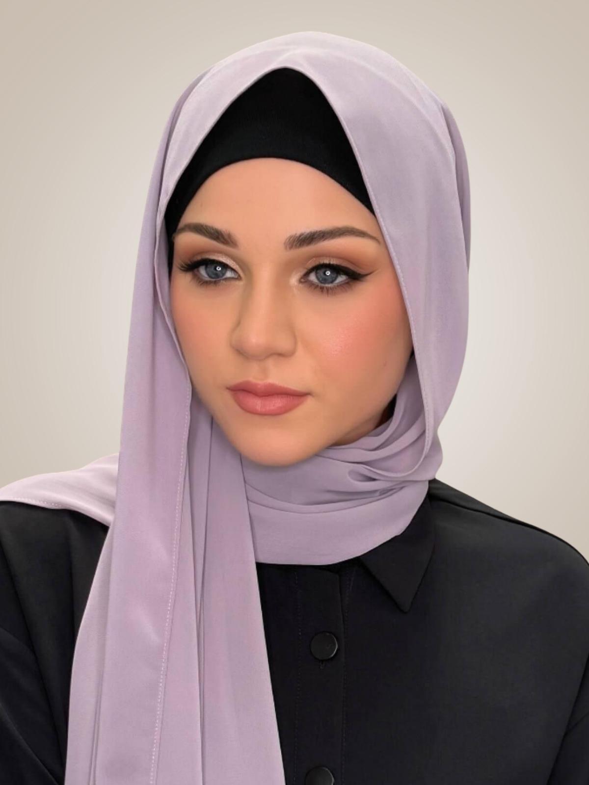 Luxury Chiffon Hijab-Viola