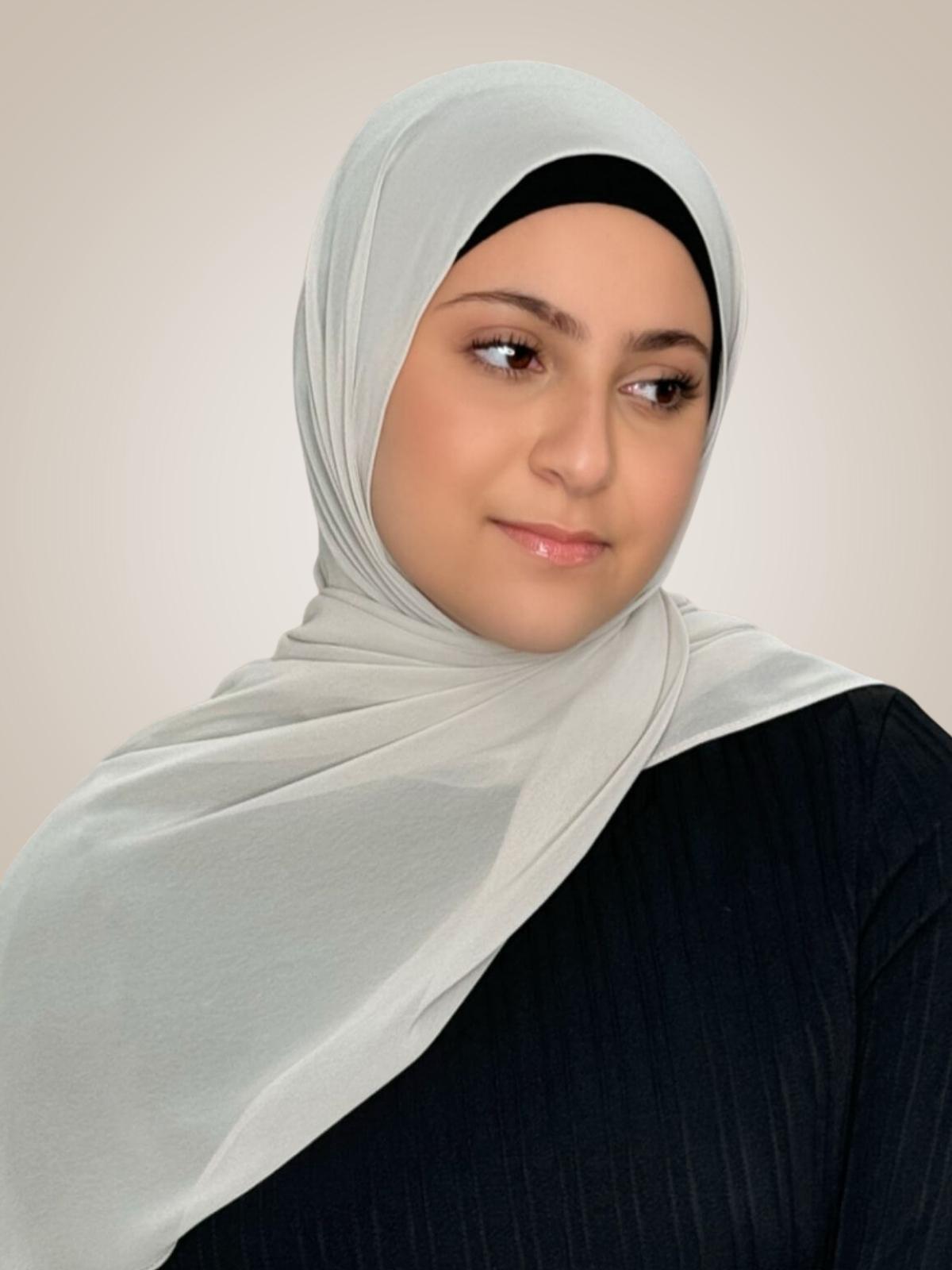 Modish Girl Luxury Chiffon Hijab-Ivory