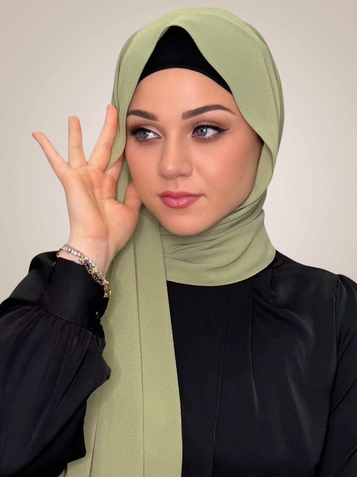 Classic Chiffon Hijab-Sage