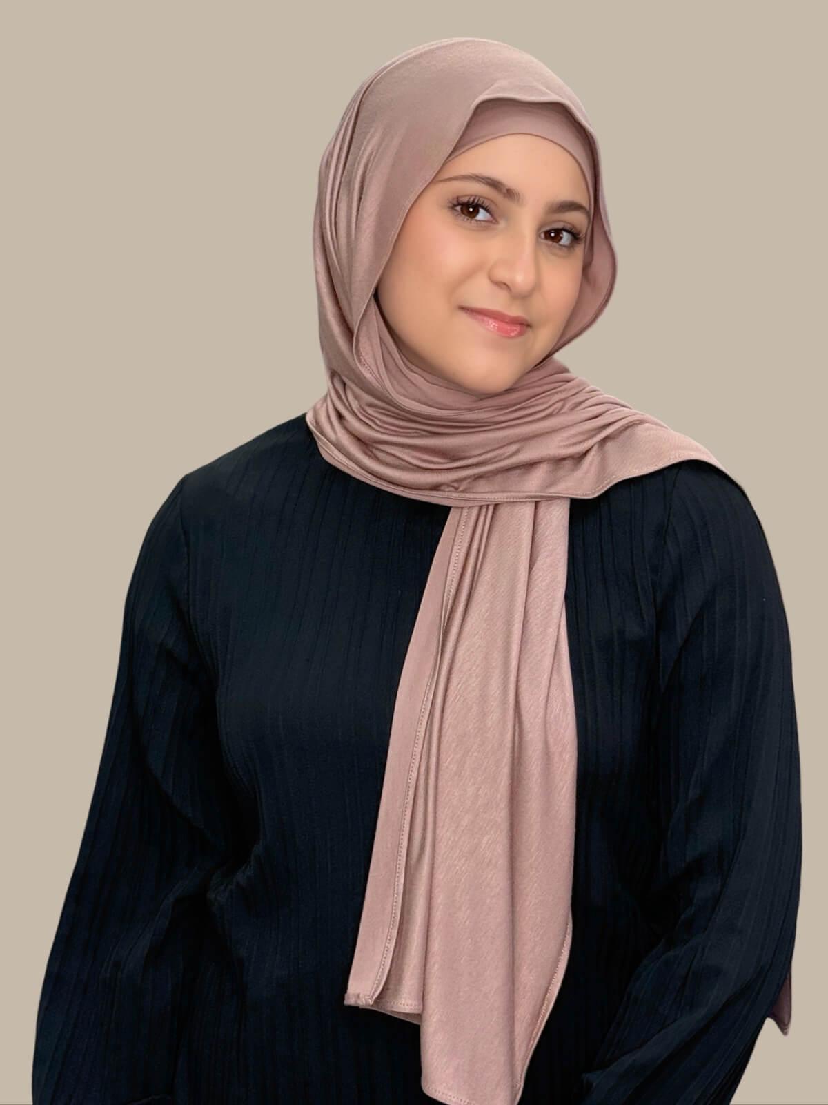 Modish Girl Premium Jersey hijab-Pale Taupe