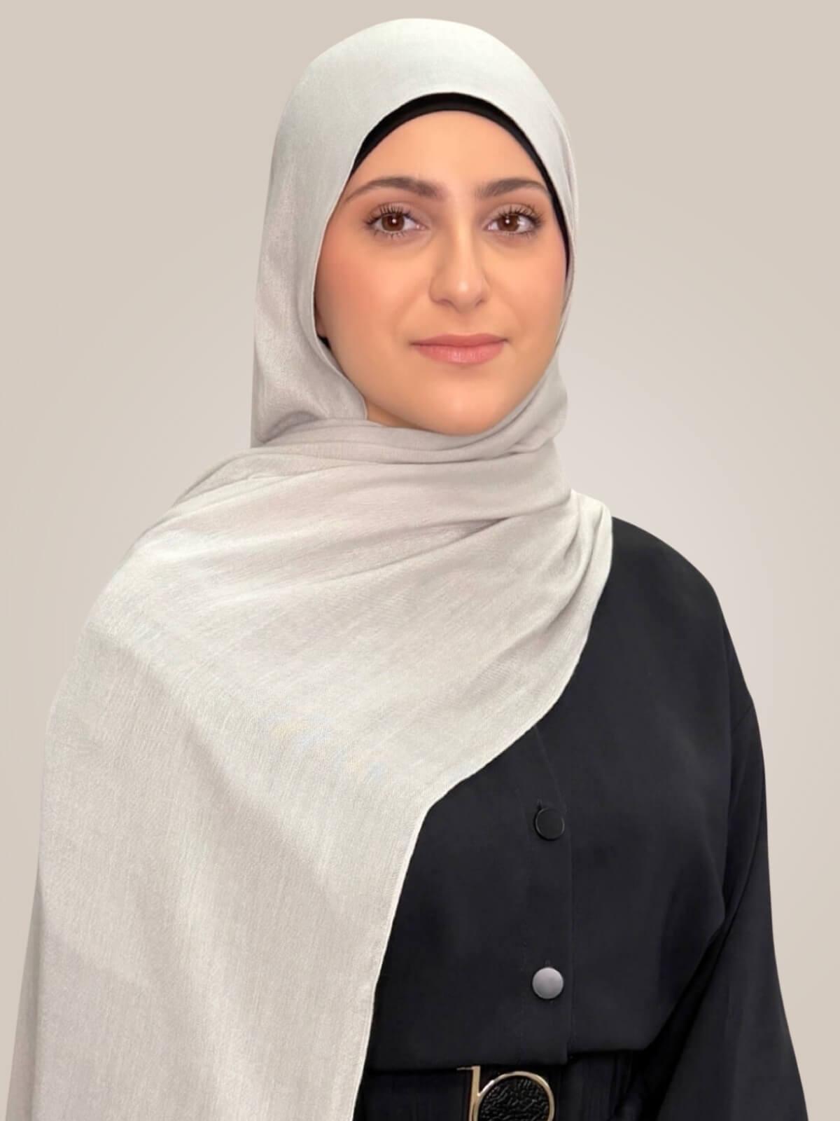 Modish Girl Cotton Modal Hijab-Pearl River