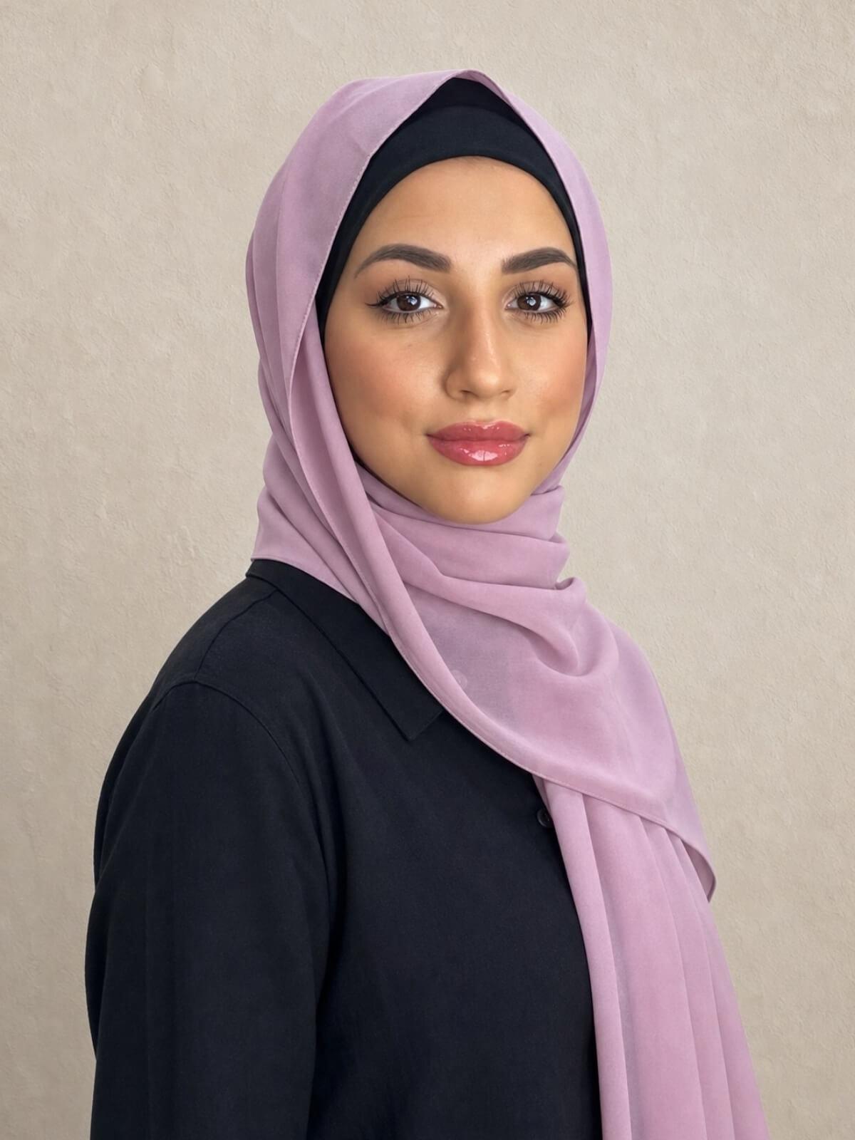 Classic Chiffon Hijab-Blush Pink