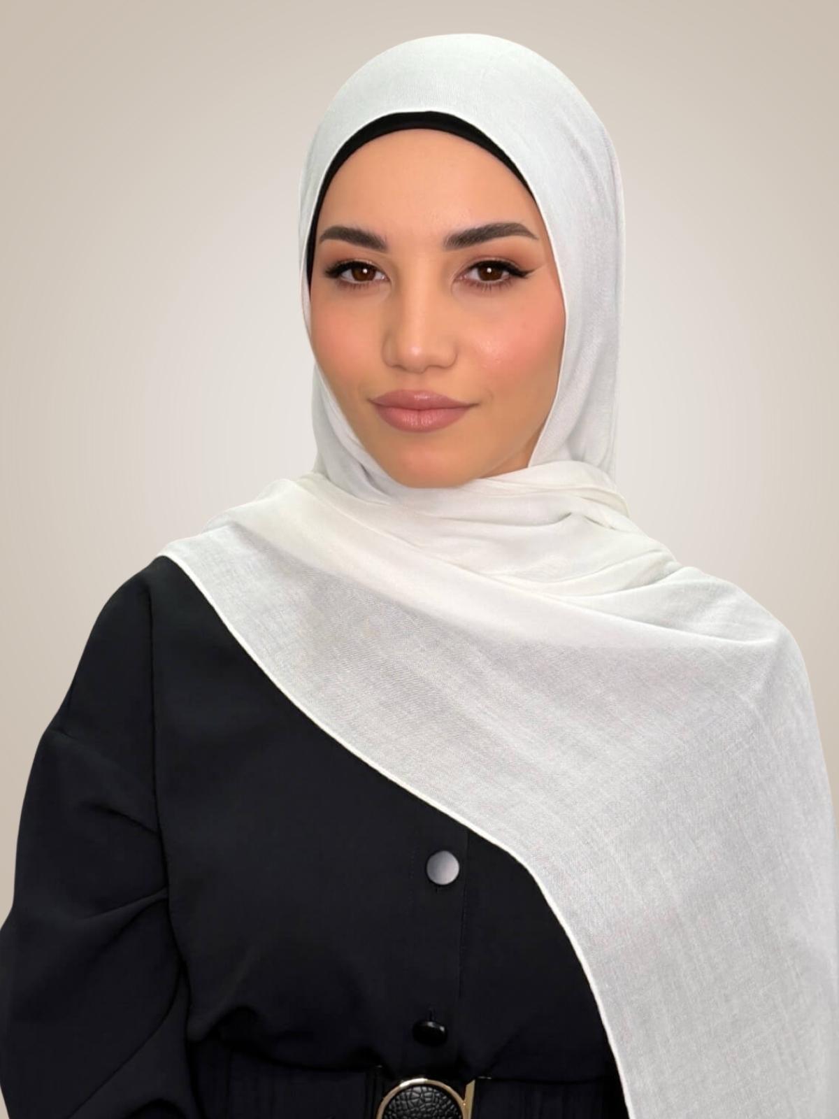 Cotton Modal Hijab-Porcelain
