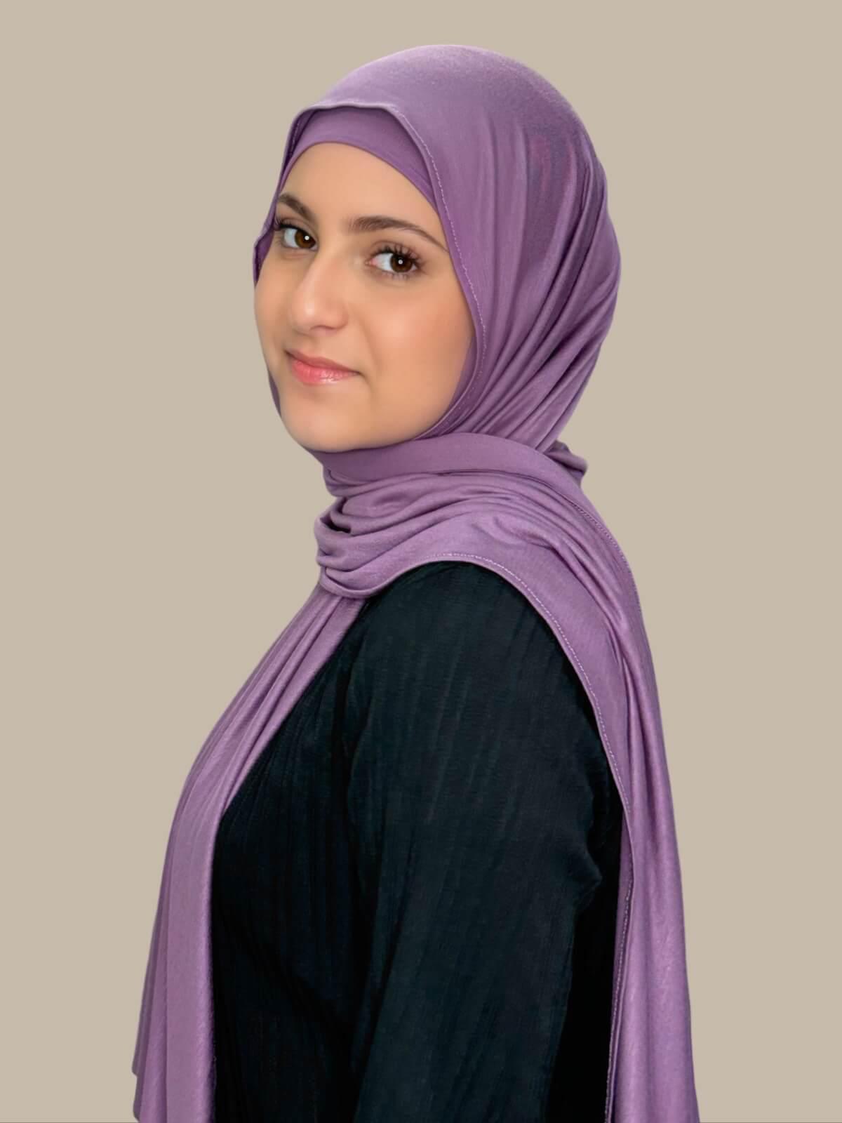 Modish Girl Premium Jersey Hijab-Mauve Taupe