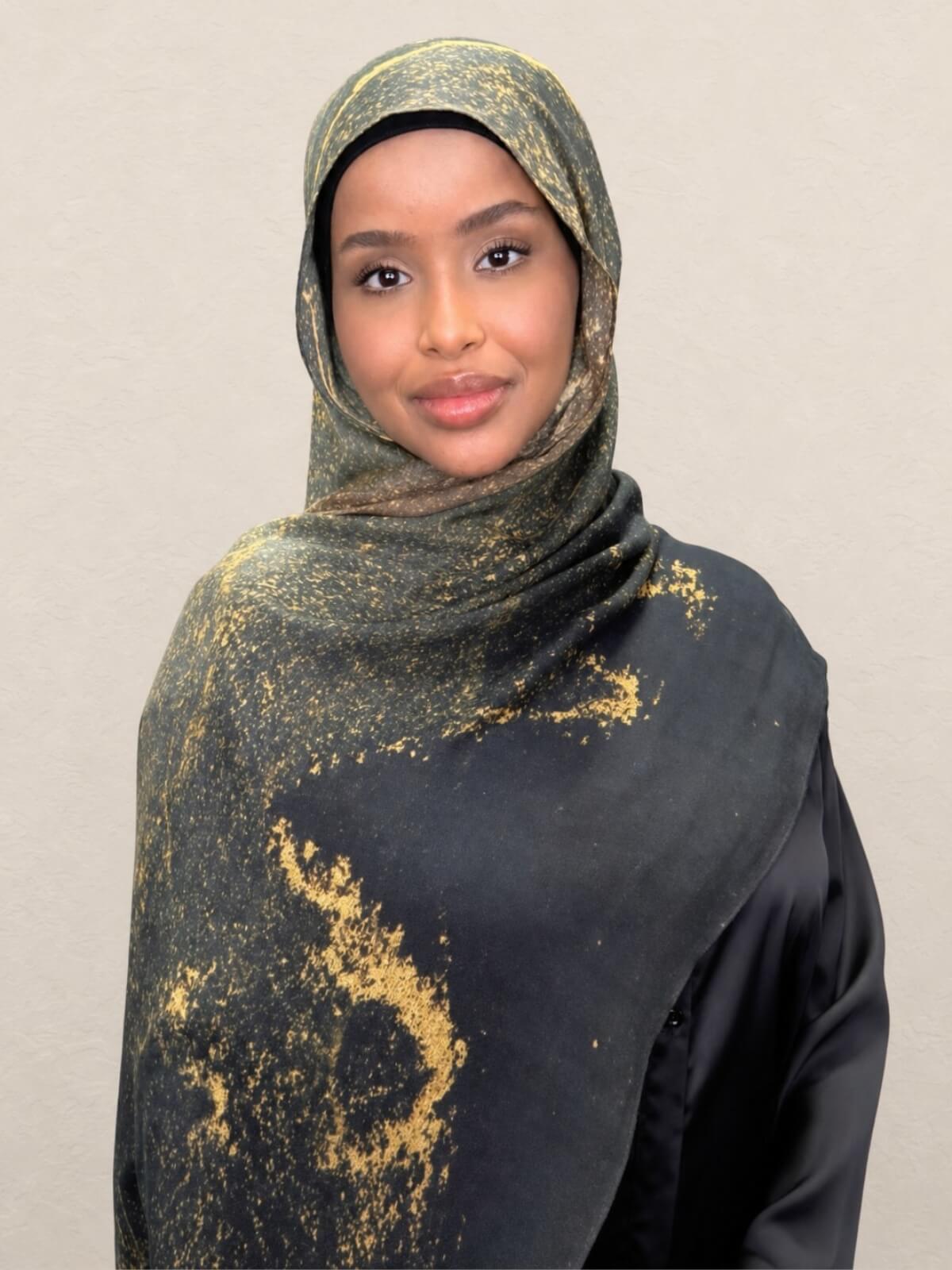 Print Modal Hijab-Golden Dune