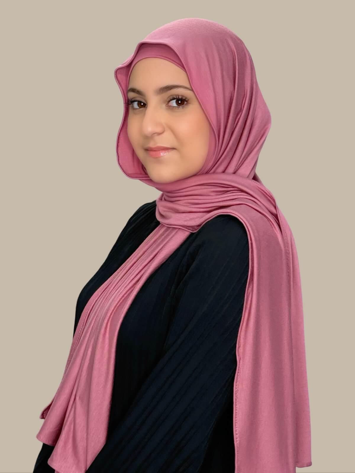 Modish Girl Premium Jersey Hijab-Pale Rose