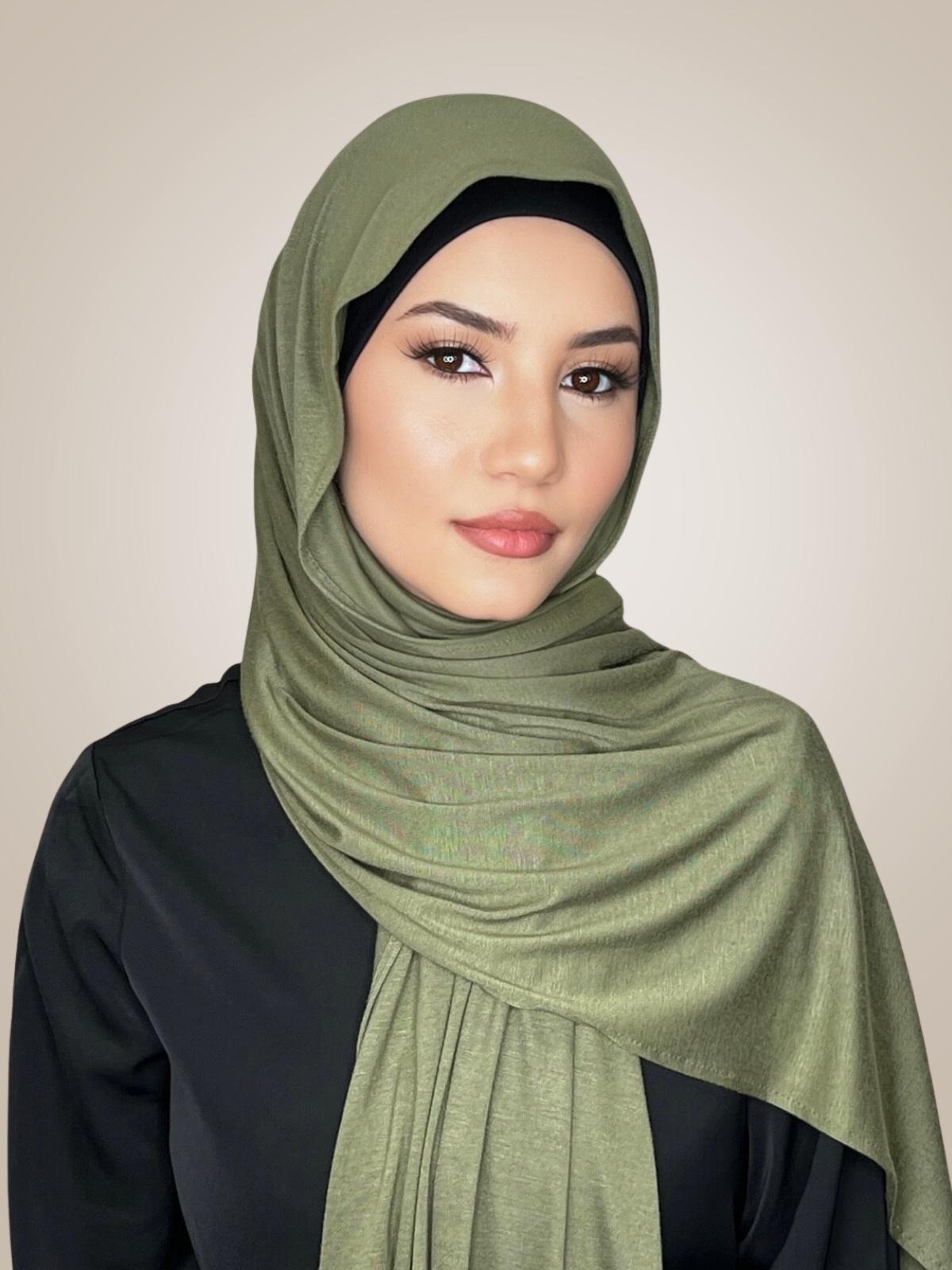 Classic Jersey hijab-Olive