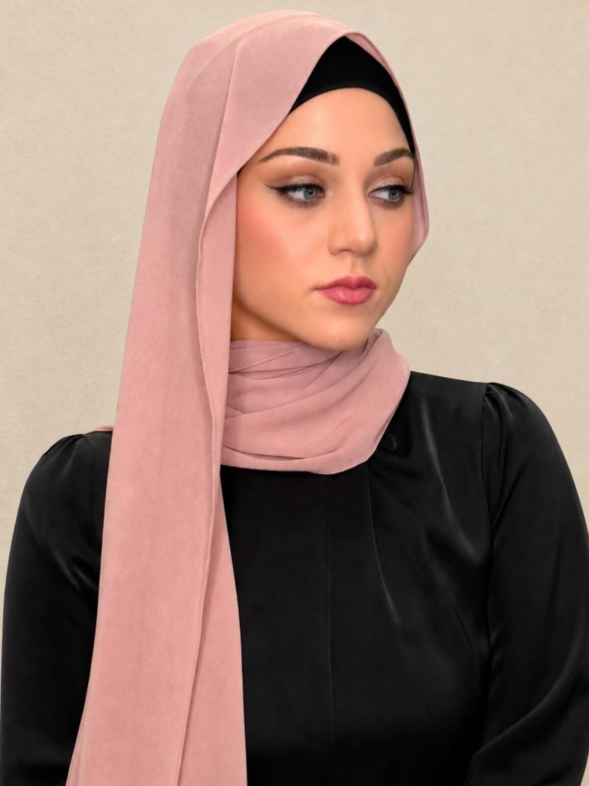 Classic Chiffon Hijab-Roselle