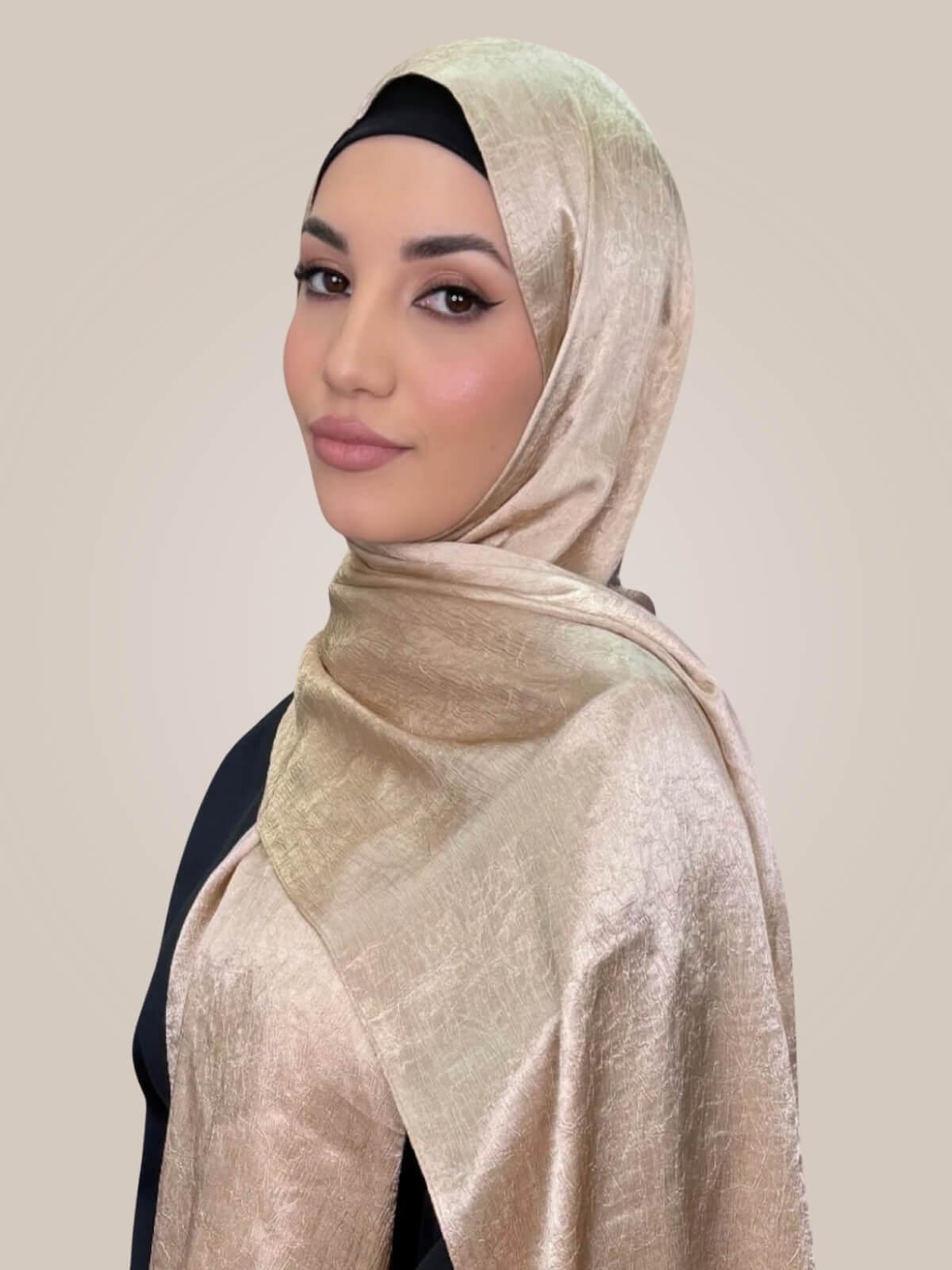 Classic Satin Hijab-Nude