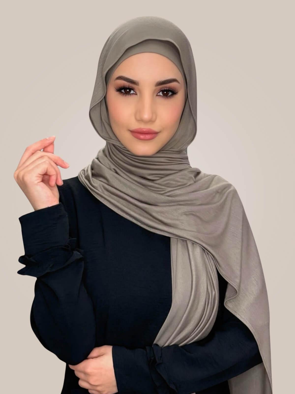 Premium Jersey hijab-Sandstone