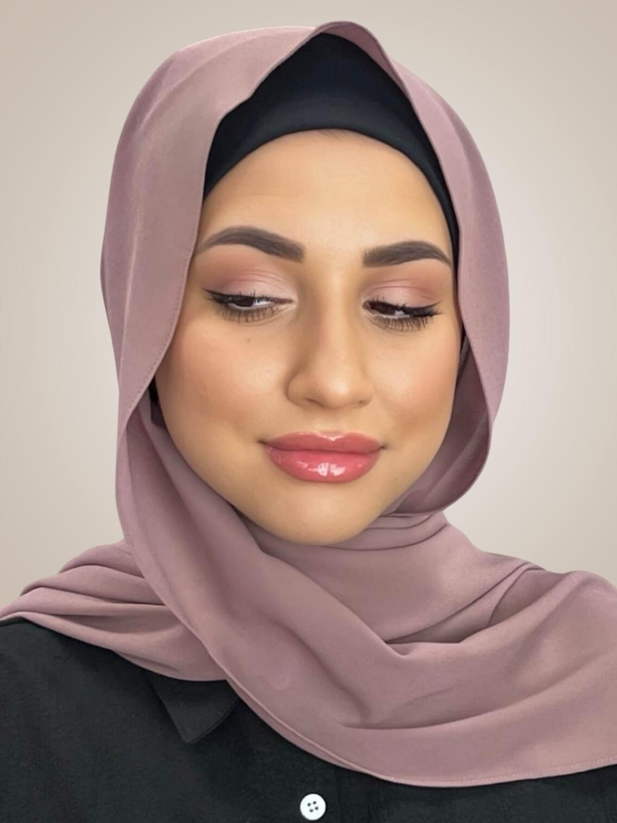 Classic Chiffon Hijab-Rose Taupe