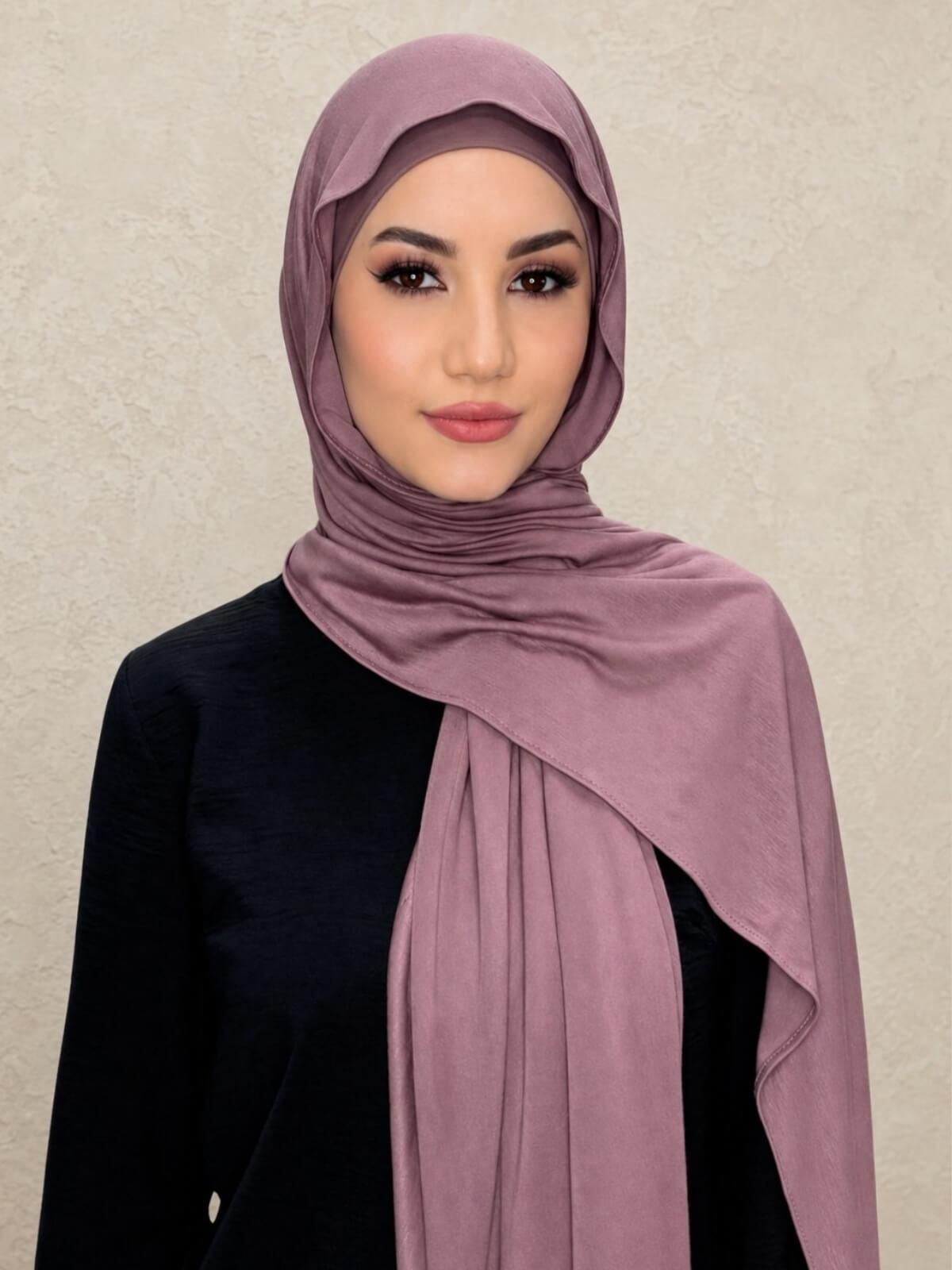 Premium Jersey Hijab-Rose Taupe