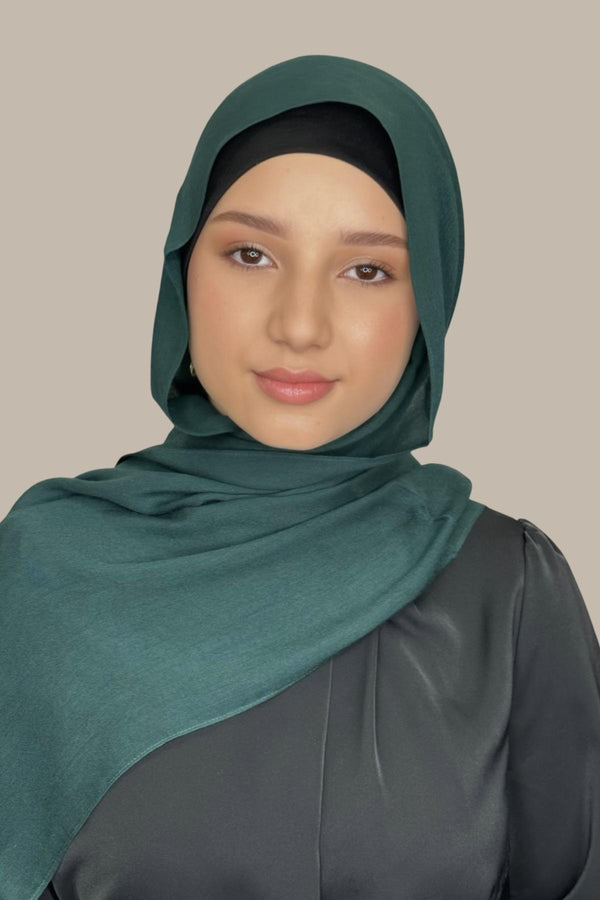 Modish Girl Cotton Modal Hijab-Dark Aqua