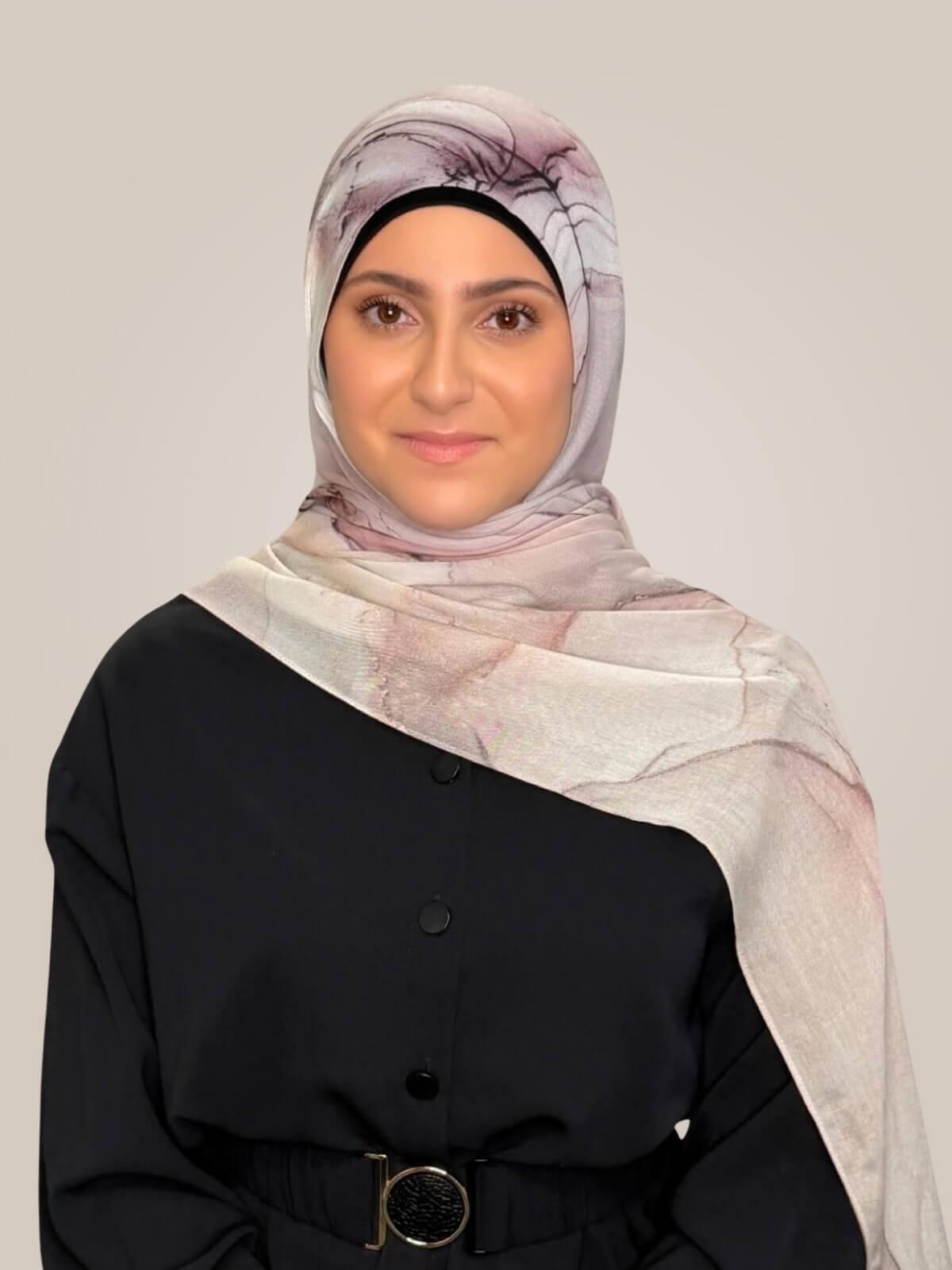 Modish Girl Print Modal Hijab-Tokyo Blossom