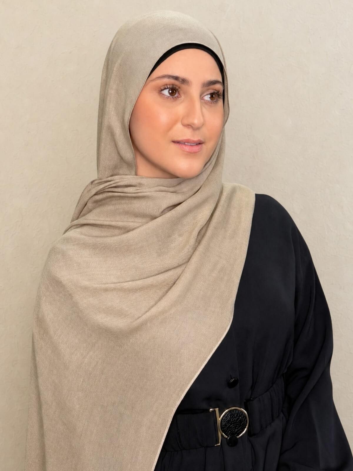 Modish Girl Cotton Modal Hijab-Wheat