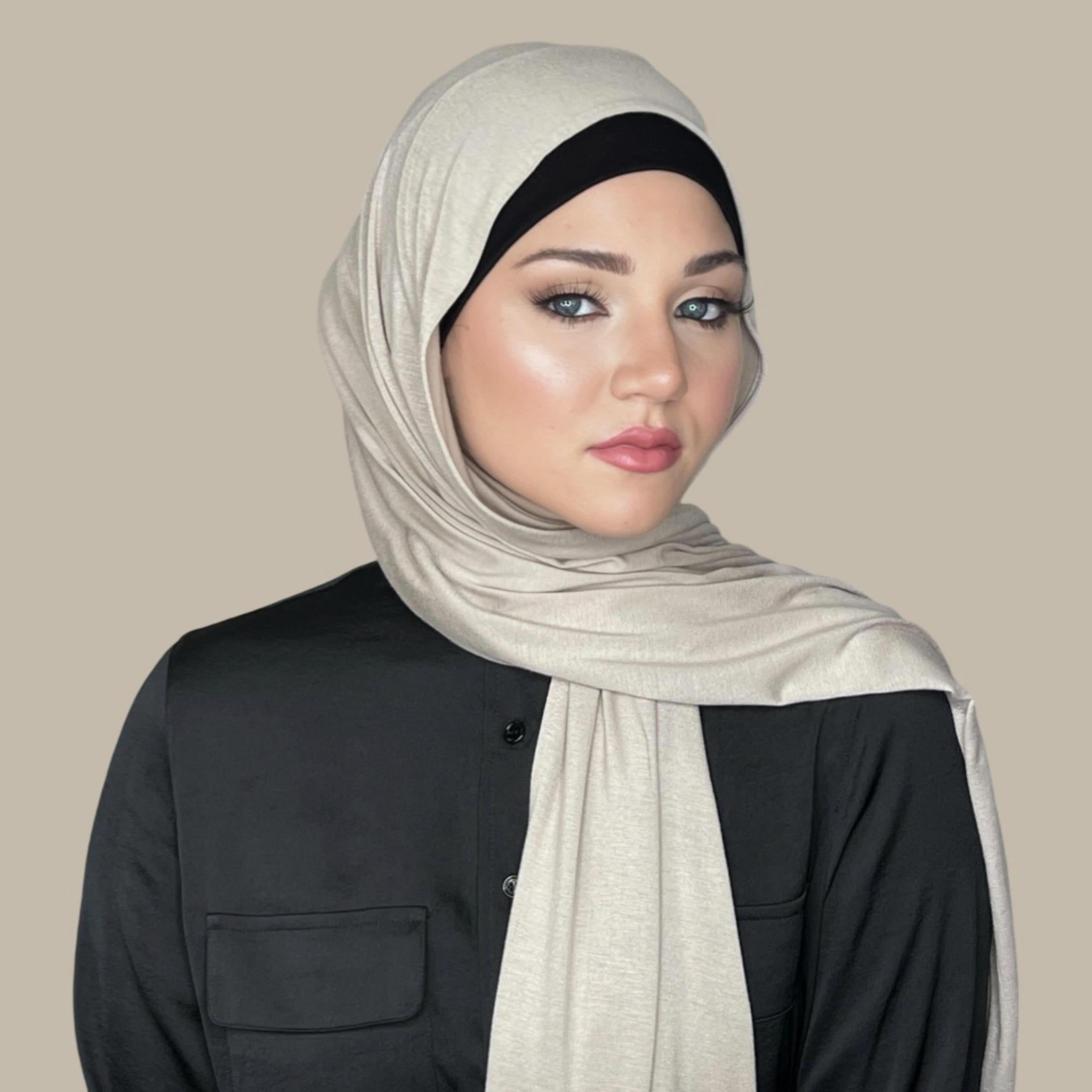 Classic Jersey Hijab-Sandstone