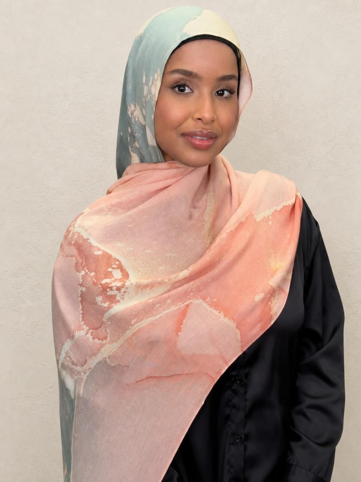Print Modal Hijab-Sedona Sage