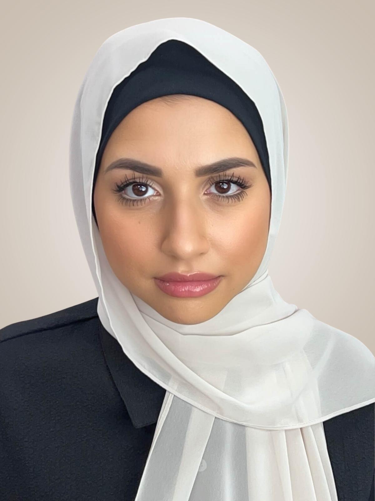 Luxury Chiffon Hijab-Ancient Ivory