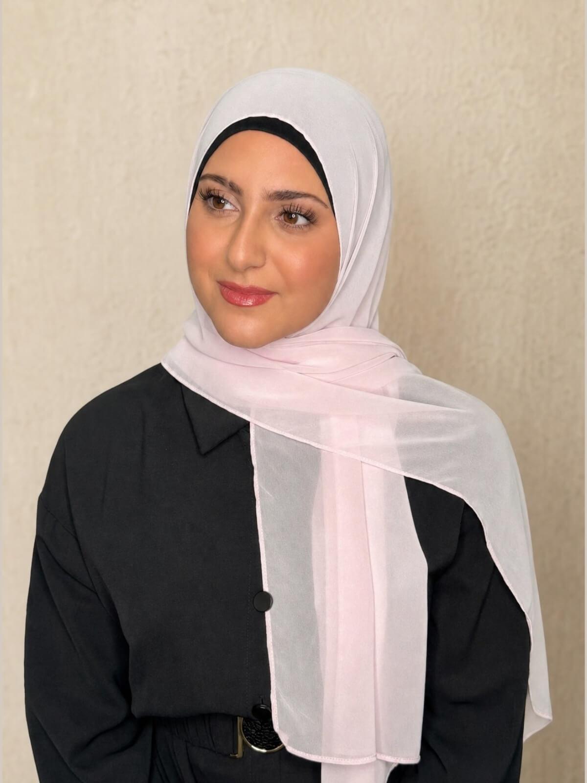 Modish Girl Luxury Chiffon Hijab-Soft Pink