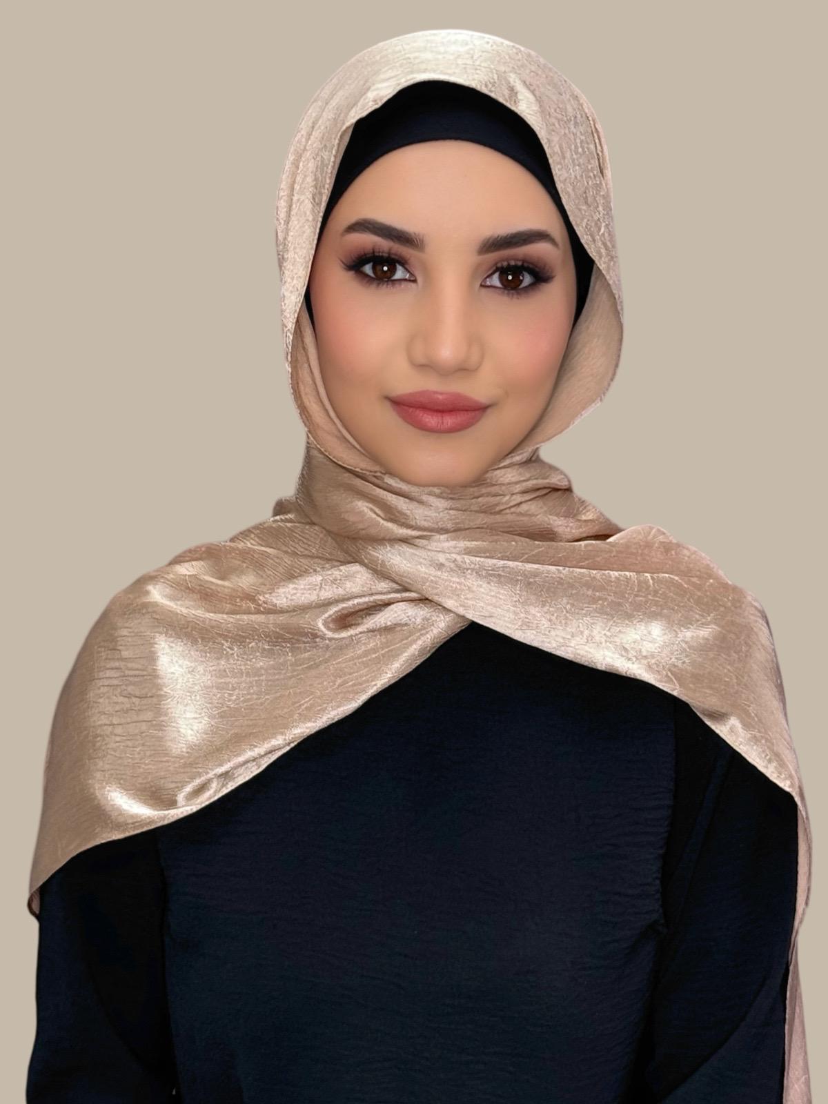 Classic Satin Hijab-Nude