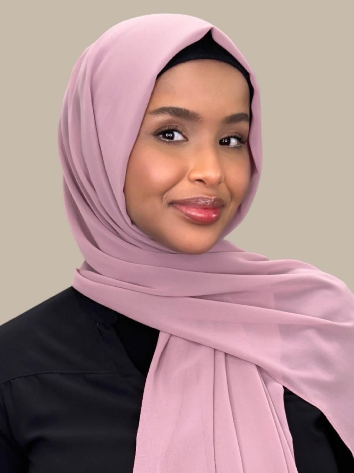 Luxury Chiffon Hijab-Orchid