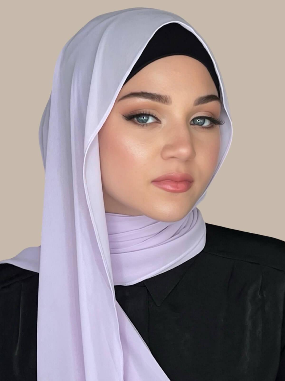 Luxury Chiffon Hijab-Lilac