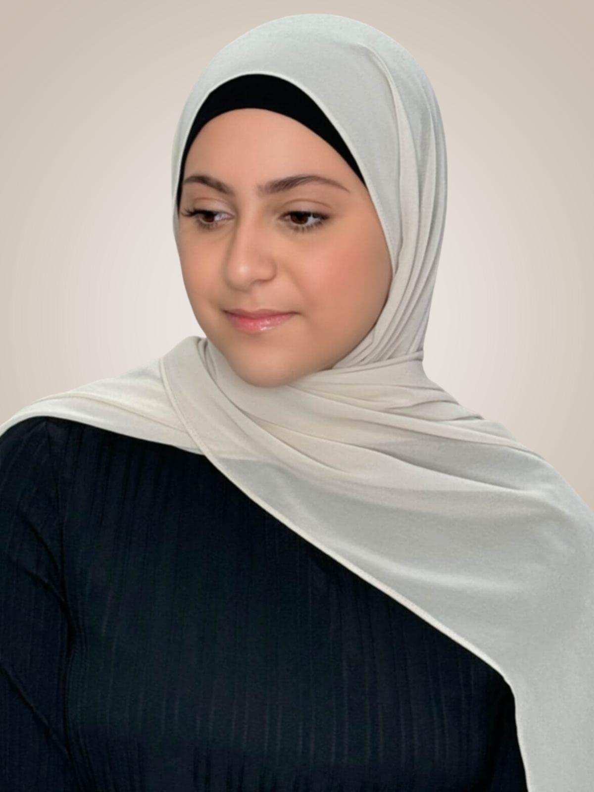 Modish Girl Luxury Chiffon Hijab-Ancient Ivory
