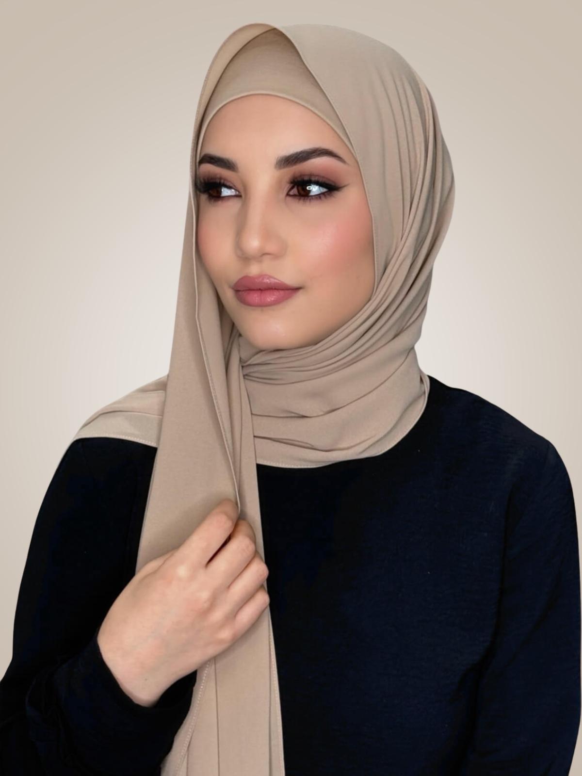 Matching Chiffon Hijab Set-Desert