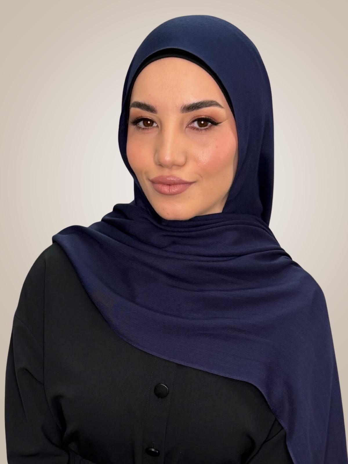 Cotton Modal Hijab-Sea Storm